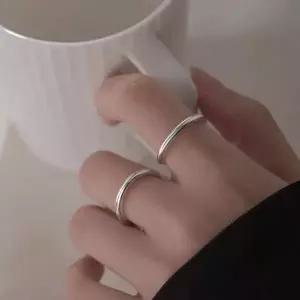 링 반지 레이어드 실버 은 심플 패션 고급 데일리