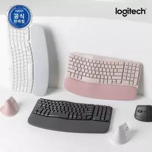 [Logitech]Wave Keys And Lift Combo 무선블루투스 저소음 인체공학 키보드마우스 세트
