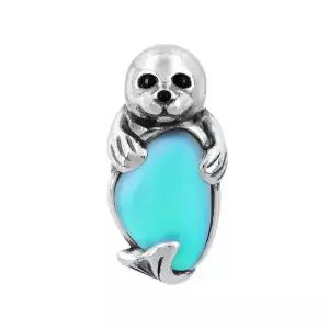 [판도라] 794146C01 씰 홀드 미 새끼 바다표범 클로즈 실버 참