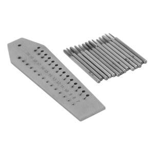 14개 탭 앤 다이 세트 주얼리 제작 시계 수리용 미니어처 스레드 도구 키트