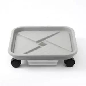 화분받침대 이동식 바퀴형 39cm 물받이 화분트레이