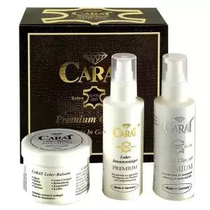 [RIZPICK]캐럿 가죽관리 선물세트(보호제 클리너2종 스폰지)