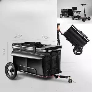 킥보드 트레일러 스틸 바퀴 수레 후면 장착 트롤리