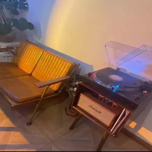 턴테이블 받침대 레코드 판선반 랙 엘피 거치대 장식장