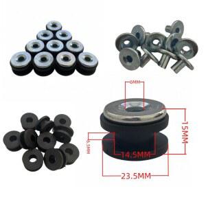 10pcs 오토바이 고무 페어링 카울링 그로멧 부싱 볼트 가스켓 액세서리 6.5 MM