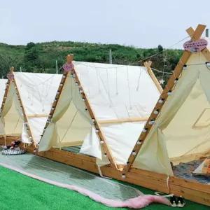 카페 인디언 오두막 캠핑 텐트 삼각 애견 천막 글램핑