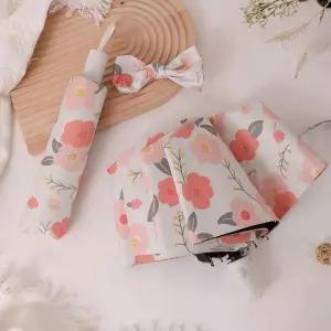 ( )20대양산 3단 암막 자동우산 양우산 우양산 양산 꽃무늬 우 양산겸우산