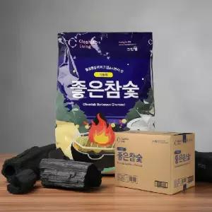 캠핑용 맹그로브 참숯 흑탄 2kg 8개입 대용량 바비큐 구이용 숯 한박스
