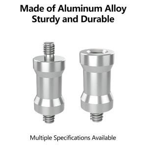 1/4인치에서 3/8인치로 변환하는 나사 어댑터, 고프로 액션 카메라 삼각대 모노포드 플래시 라이트 스탠드