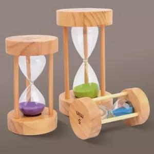 모래시계 15분 반신욕 타이머 우드 유리 심플모래시계 인테리어칼라시계 원목모래시계