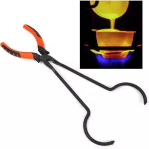 금 용융로용 도가니 집게 귀금속 주조용 강철 주얼리 제작 도구 은 정제 클램프 금속 키트