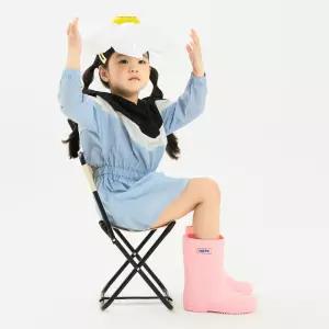 네파키즈 스퀘어 사이드 레인부츠 핑크 KJGEC03S-PNK