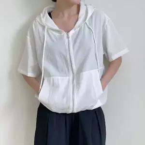 여성 여름 반팔 후드집업 점퍼 자켓 JP0093S 빅사이즈 루즈핏