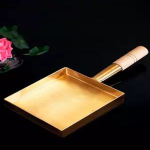 베이킹 교꾸팬 황동 동프라이팬 주석도금 손잡이