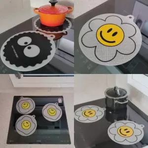 인덕션용기 검댕이 달걀후라이 데이지 실리콘 인덕션 보호 매트