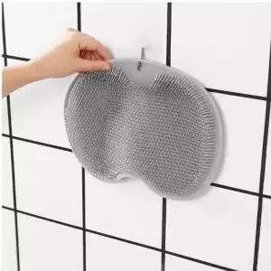 ( )욕실 풋브 러쉬 발세척 매트 각질 제거 흡착식 브러쉬 발매트 바디 샤워볼 다용도브러쉬