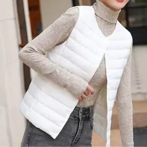 오리털 덕다운 경량 패딩 조끼 여성 어린이 가을 겨울 0401