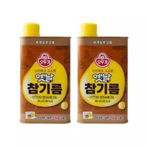 오뚜기 옛날 참기름(캔) 450ml x2개