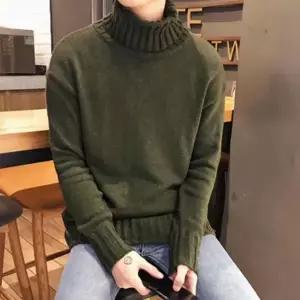 심플 베이직 남자 터틀넥 패션 코디 니트 폴라 티셔츠