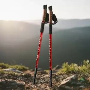 충격흡수 등산스틱 I자형 트레킹폴 2P 세트 전문가용 등산용품