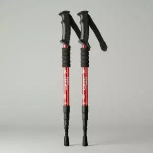 등산 스틱 트레킹 폴 I자형 2P 세트 경량 보행 보조 지팡이 등산용품