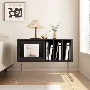 LP 보관함 음반 꽂이 원목 진열장 턴테이블 거치대