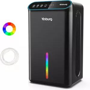 지하 제습기 85온스 800평방피트 가정용 조용한 자동 차단 절전 모드 기어 타이머 3개 8H 16H 24H 침실용