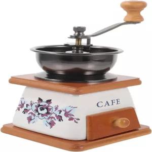 키하우스 우아한 수동 커피 머신 그라인더 세라믹 버 원두 밀 미니 페퍼 주방 공간 절약