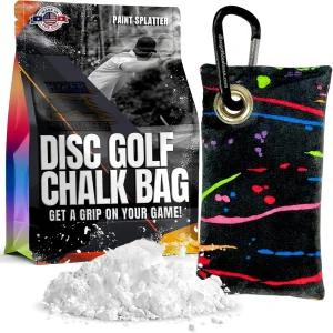 하이저 하운드 디스크 골프 초크 백 한여름 더위에 손을 말리세요 카라비너로 가방에 부착 일관성을 위해