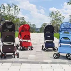 위라이즈 4륜 애견유모차 반려동물유모차 강아지캐리어