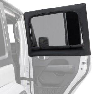 조이투투스 리어 랭글러 사이드 윈도우 선쉐이드 캠핑 곤충 스크린 2007-2026 JK JL 4도어 글래디에이터 JT, 개인정보 보호 블랙아웃을 위한 자동차 창문 커버 2개