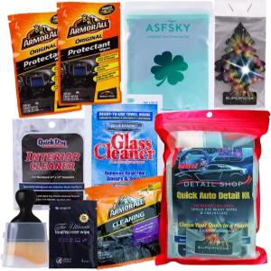 미니 디테일 샵 XXL 초신성 자동차 청소 키트 내부 대시보드용 물티슈 전자 스크린 및 유리 젤 부드러운