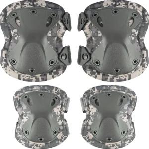 전문 전술 전투 무릎 및 팔꿈치 보호 패드 에어소프트 페인트볼 헌팅 육군 스케이트 야외 스포츠를 위한