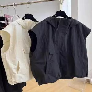 경량 작업복 오버핏 따뜻한 조끼 후드 빅사이즈 루즈핏