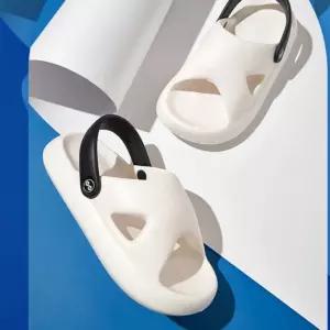 쿠롬 EVA 샌들 여름 슬리퍼 물놀이 아쿠아 비오는날 여자샌들