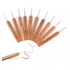 원목 뜨개질 레이스용 코바늘 세트 뜨개도구 10P