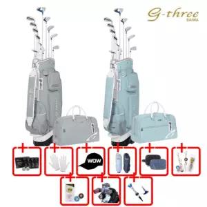 다이와 2023 지쓰리 니콜 여성용 골프채 풀세트 바퀴형 캐디백세트 G