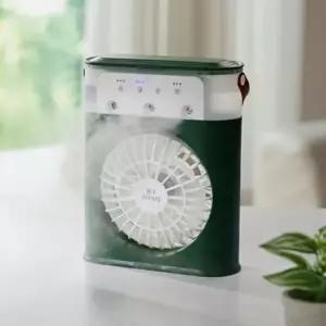 얼음골 빙풍기 이동식 무선 미스트 선풍기 미니 캠핑 탁상 선풍기