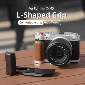 Fujifilm X-M5 카메라 용 브래킷 L-Grip 콜드 슈 핑거 그립 한 손으로 촬영 액세서리