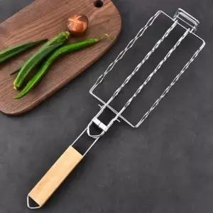 스텐 핫도그 석쇠 직화구이 꼬치 소세지 구이 야외 캠핑 바베큐 그릴