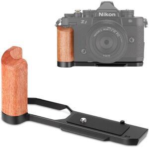 LEFO 니콘 ZF 카메라용 나무 핸드 그립 L 브래킷, rc (블랙) 용 하단 퀵릴리즈 플레이트 내장