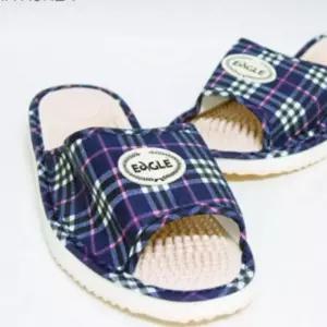 베이지 실내화 거실화 사무실 가정용 건강 지압 슬리퍼