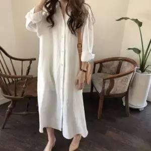 여름 OPS 롱원피스 반팔 홈웨어 하 원피스 드레스