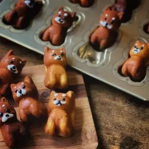 마들렌 강아지 빵틀 베이킹틀 시바견 알루미늄 트레이 시바 금형 모양 발바닥 오븐 머핀