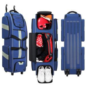 바퀴 달린 JMIANeodark 캐처스 기어백, 별도의 신발 수납 공간이 있는 소프트 롤링 야구백, 남성용 대용량 다목적 소프트볼 가방