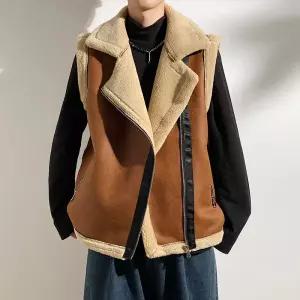 남자 조끼 플리스 빅사이즈 캐주얼 베스트 재킷 아우터