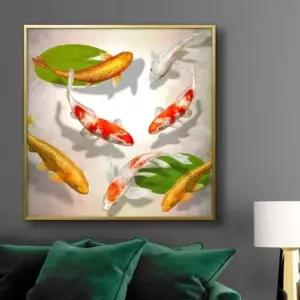 잉어 그림 액자 50G CARP5 풍수그림 돈들어오는 풍수그림