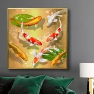 잉어 그림 액자 50G CARP6 풍수그림 돈들어오는 풍수그림
