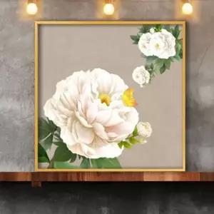 목단 그림액자 풍수그림 돈들어오는 꽃그림 50goldAL7 연꽃