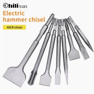SDS PLUS 생크 전기 해머 벽돌 포인트 그루브 플랫 치즐 도구 타일 시멘트 콘크리트 벽돌 돌에 대한 벽 락 드릴 비트